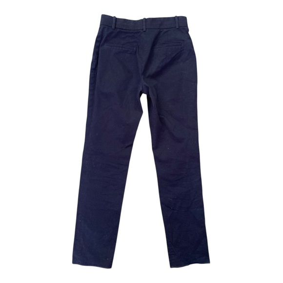 Longchamp High Rise Cotton Chino Pant in Navy Blue - Picture 5 of 10